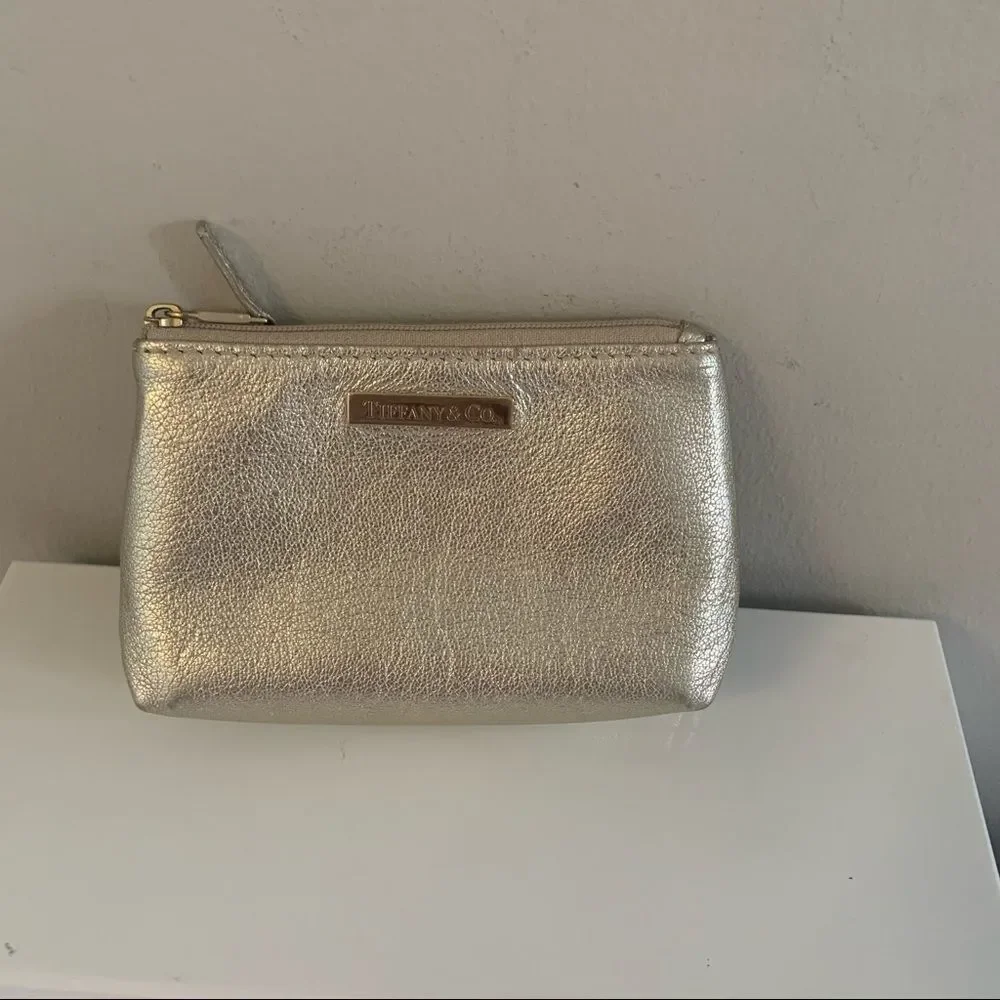 Tiffany & Co. Small Leather Pouch - Gold